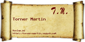 Torner Martin névjegykártya